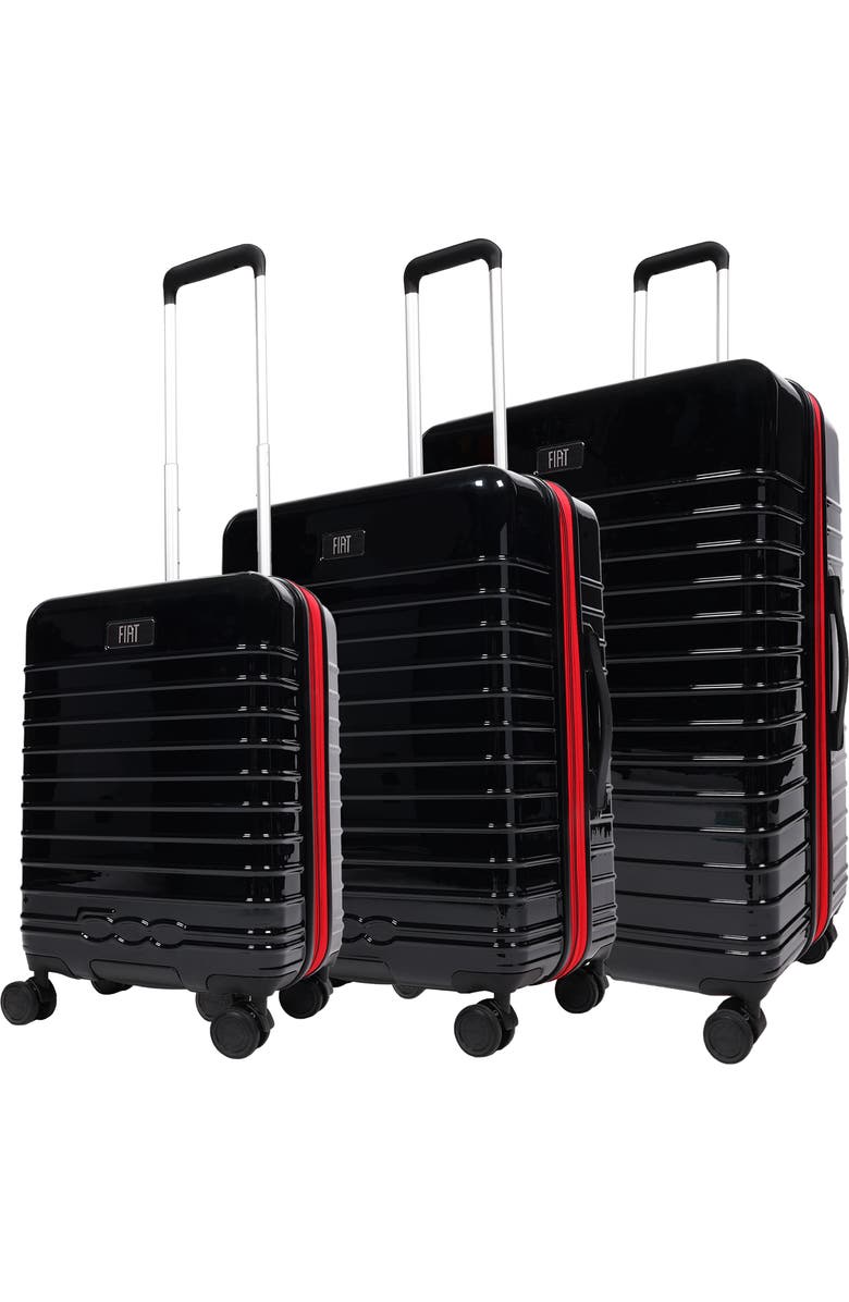 FUL / FIAT 3-Piece Expandable Hardside Spinner Luggage Set 22", 26.5", 31.5", Main, color, Black