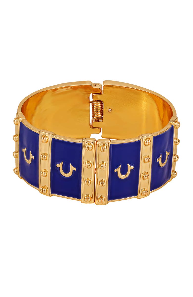 True Religion Statement cuff bracelet, Alternate, color, Goldtone