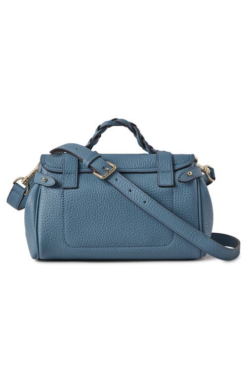Mulberry Mini Alexa Leather Satchel In Brighton Blue