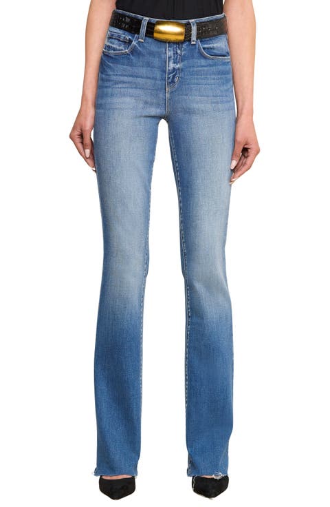Ruth Raw Hem Straight Leg Jeans