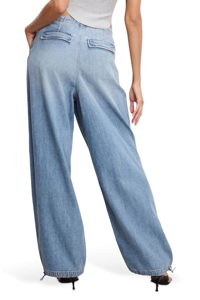 Lite Drawstring Jeans, Alternate, color, INDIGO794
