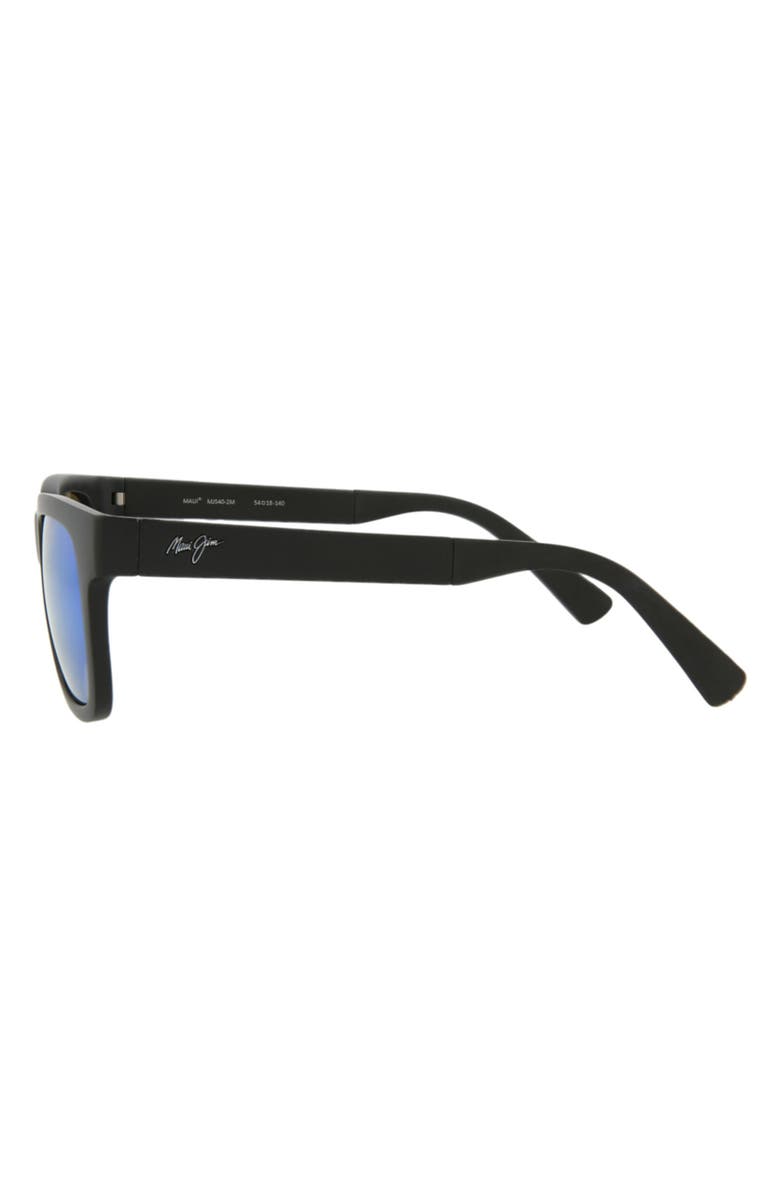Maui Jim Core 54mm Polarized Square Sunglasses, Alternate, color, Black Black Blue