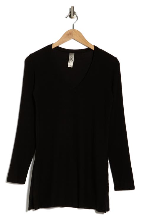 V-Neck Tunic Sweater