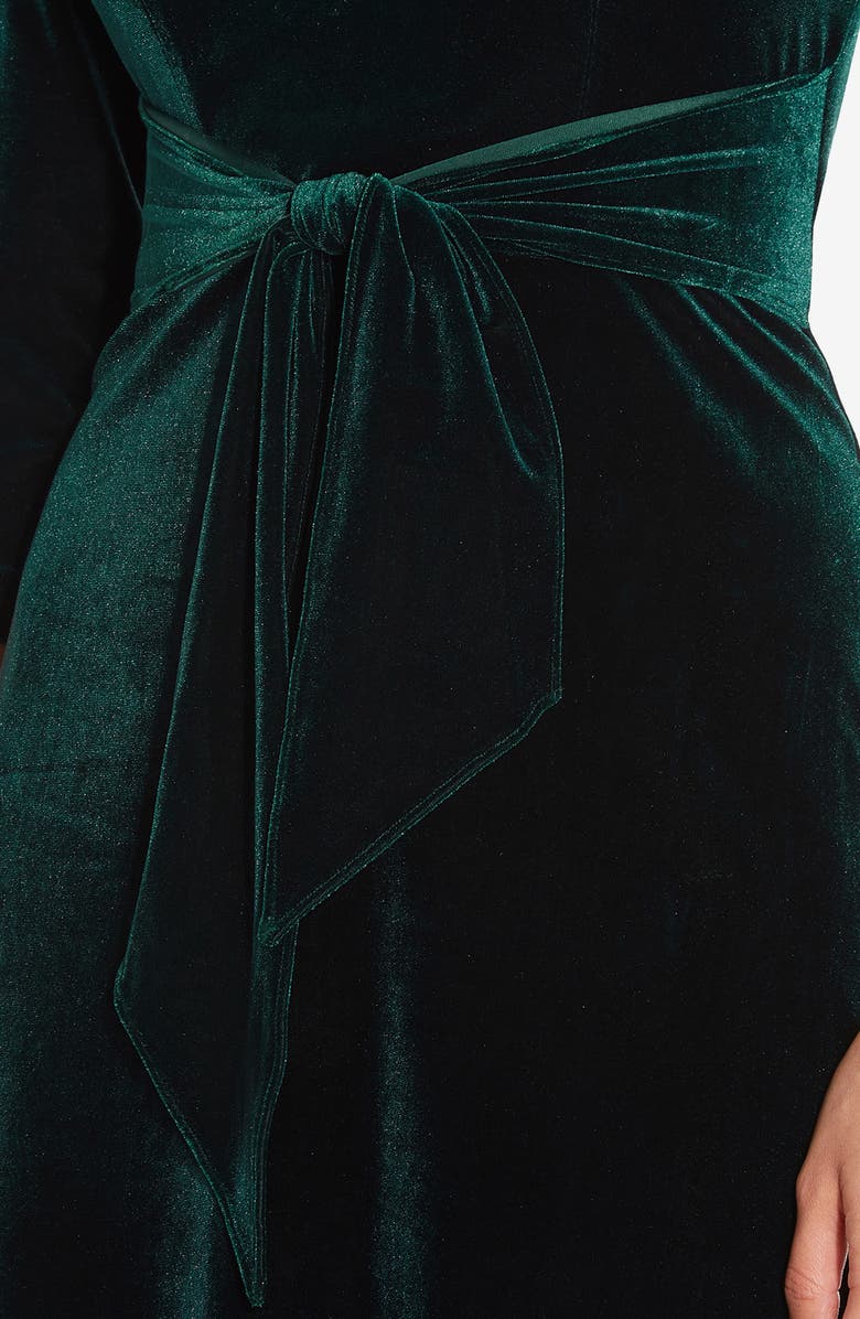 Adrianna Papell Stretch Velvet Body-Con Dress, Alternate, color, 