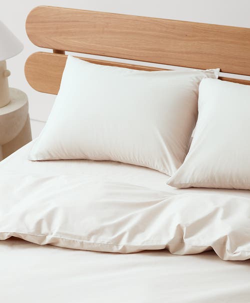 Pact Organic Cool-air Percale Sham 2-pack In Beige