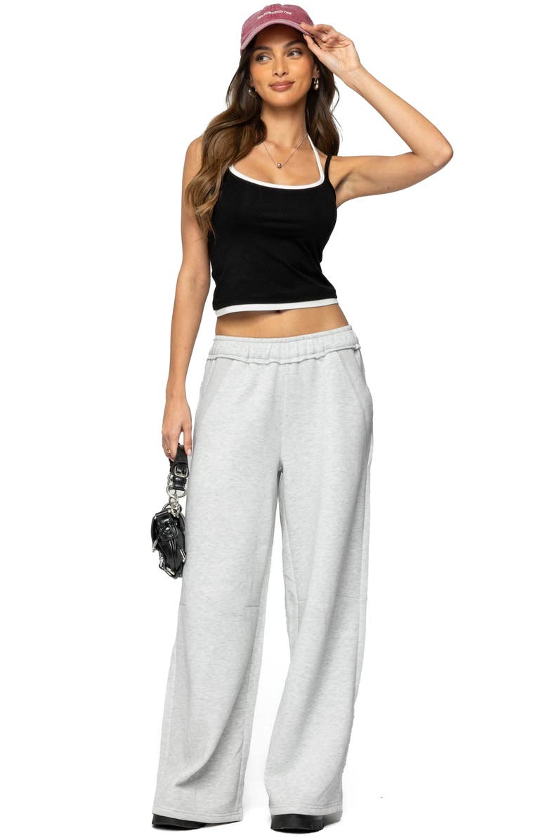 EDIKTED Kori Oversize Sweatpants, Alternate, color, Gray-Melange