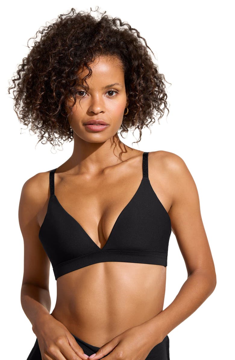 STYLEST DreamLift Push-Up Bikini Top, Main, color, Caviar