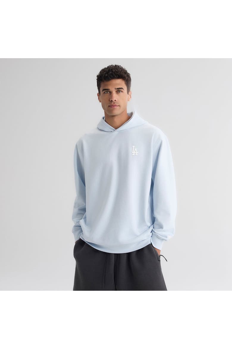 Men's Fanatics Light Blue Los Angeles Dodgers Clutch Tri-Blend Hoodie, Main, color, Light Blue
