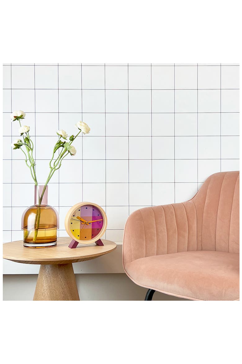 Flip Top Glass Vase (Nordstrom Exclusive), Alternate, color, PINK/ YELLOW