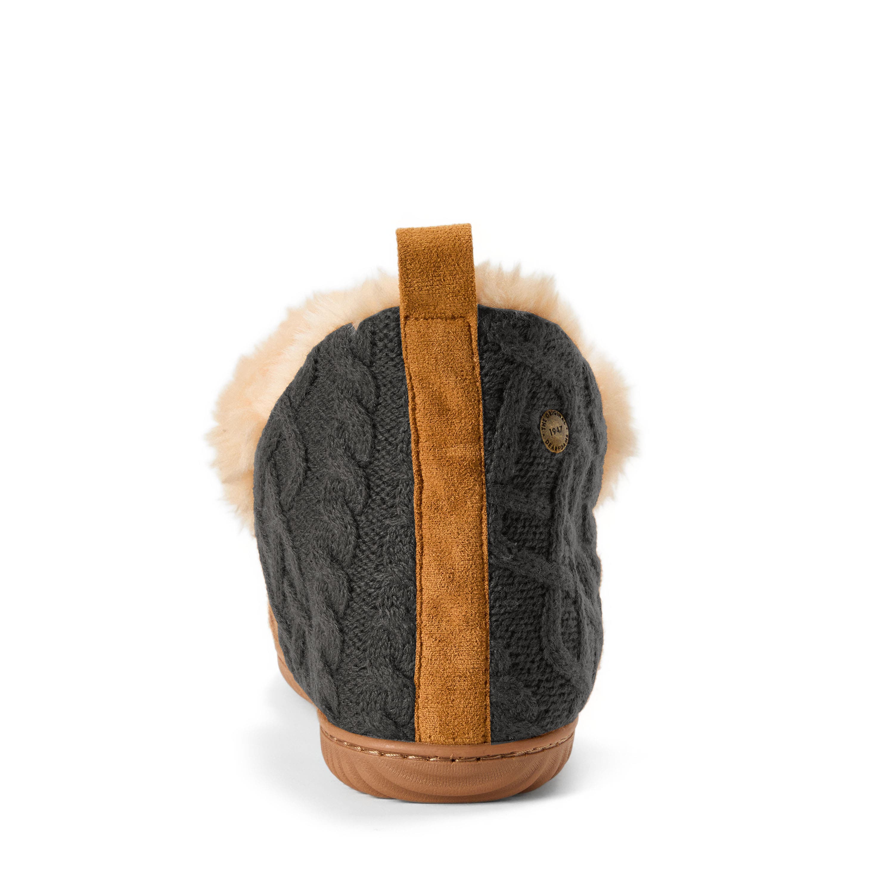 Moritz Bootie Slipper, Alternate, color, Pavement Cable Knit