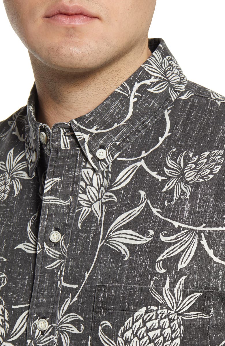 Reyn Spooner Aloha Welcome Tailored Fit Short Sleeve Button-Down Shirt, Alternate, color,