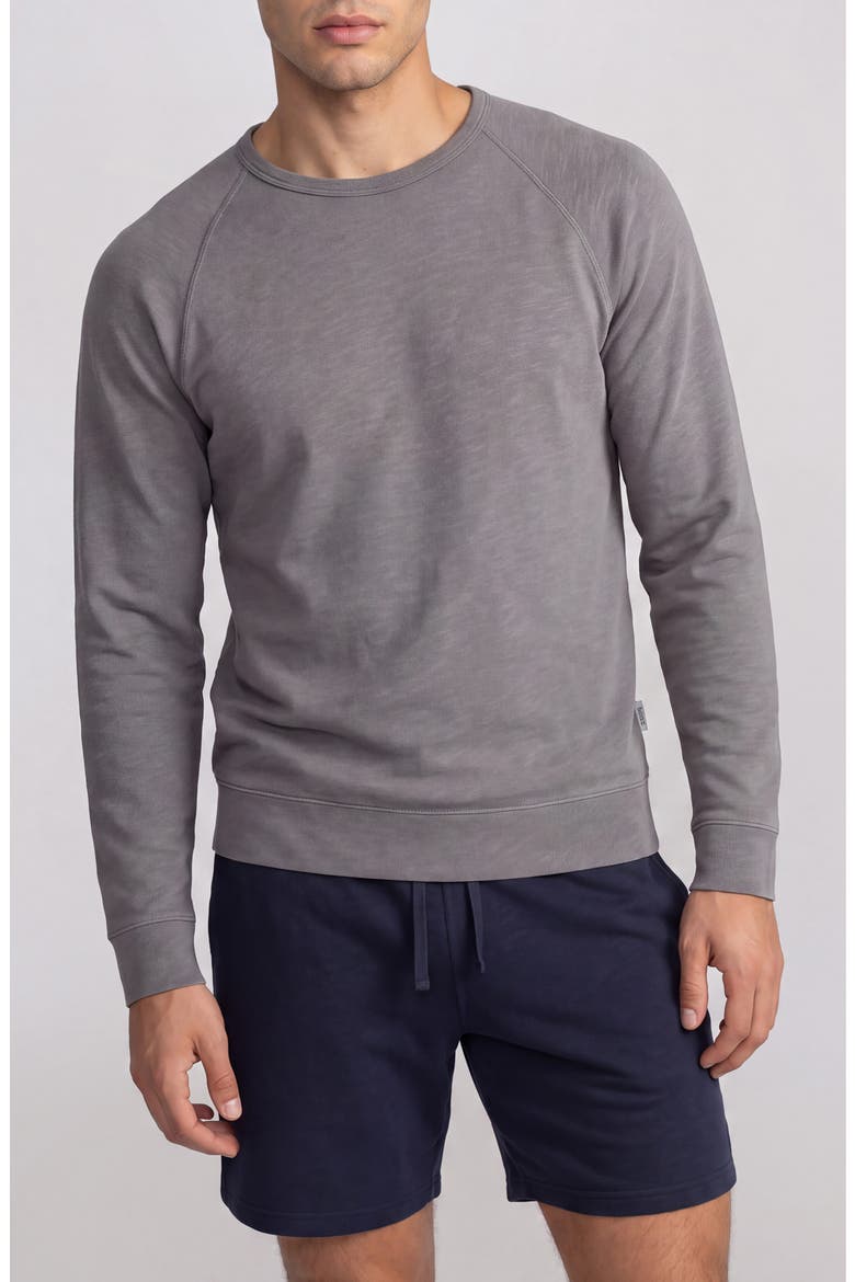 Stonewashed Terry Sweatshirt, Main, color, CARBON