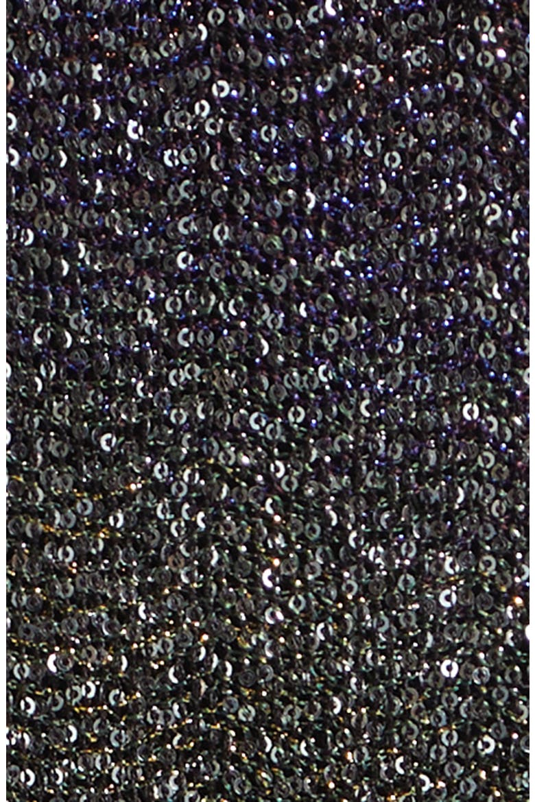 Sequin Metallic Minidress, Alternate, color, DARK GREY SEQUIN