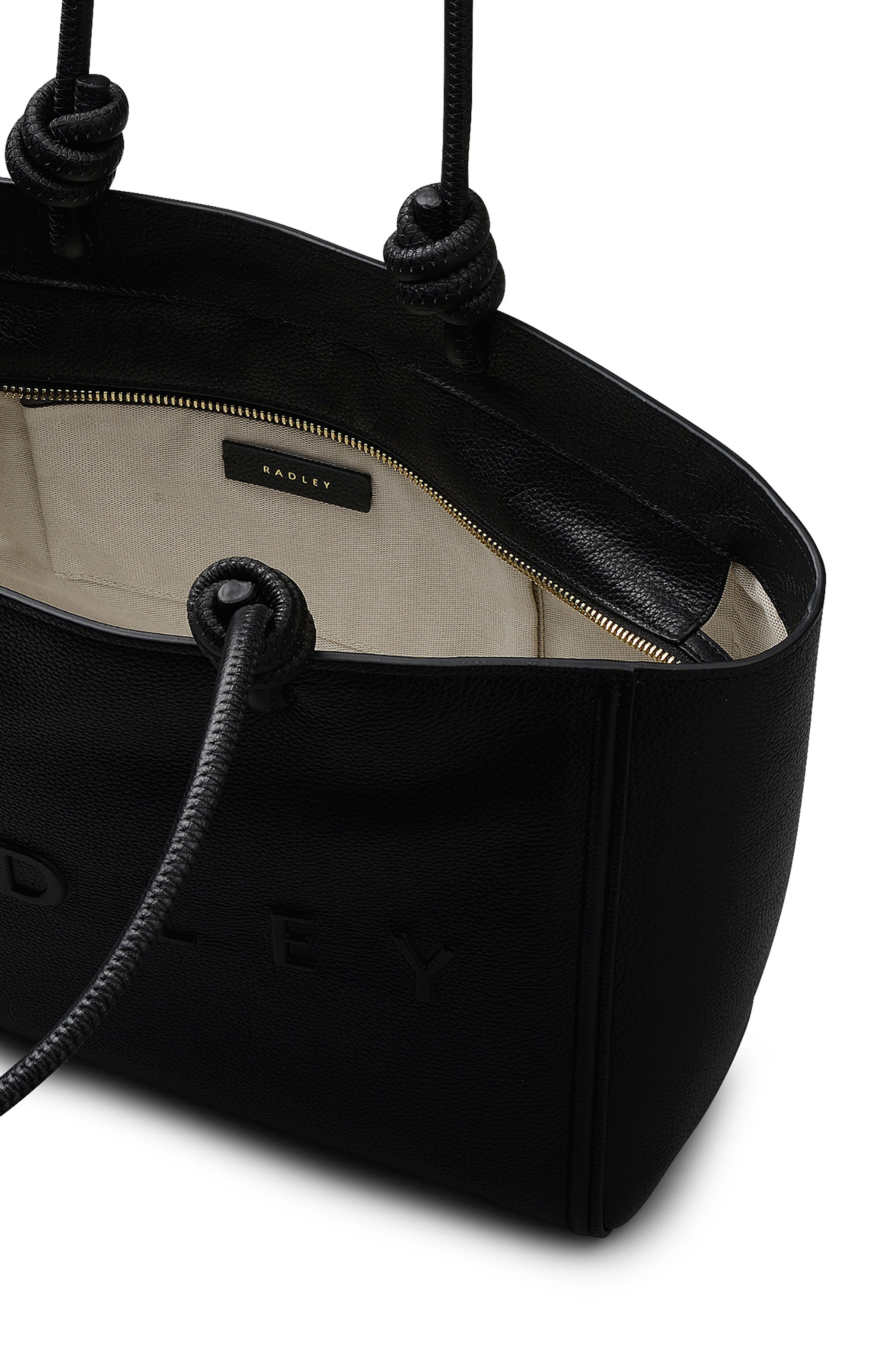 Radley Ridgeway Gardens Large Ziptop Satchel Bag, Alternate, color, Black