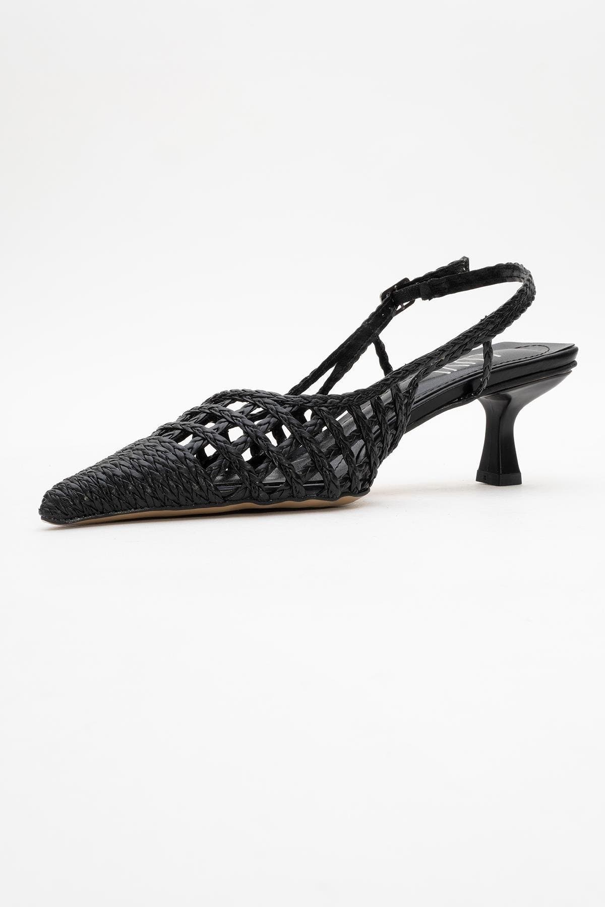 Prologue Shoes Heaven Knitted Pointed Toe Pump, Alternate, color, Black