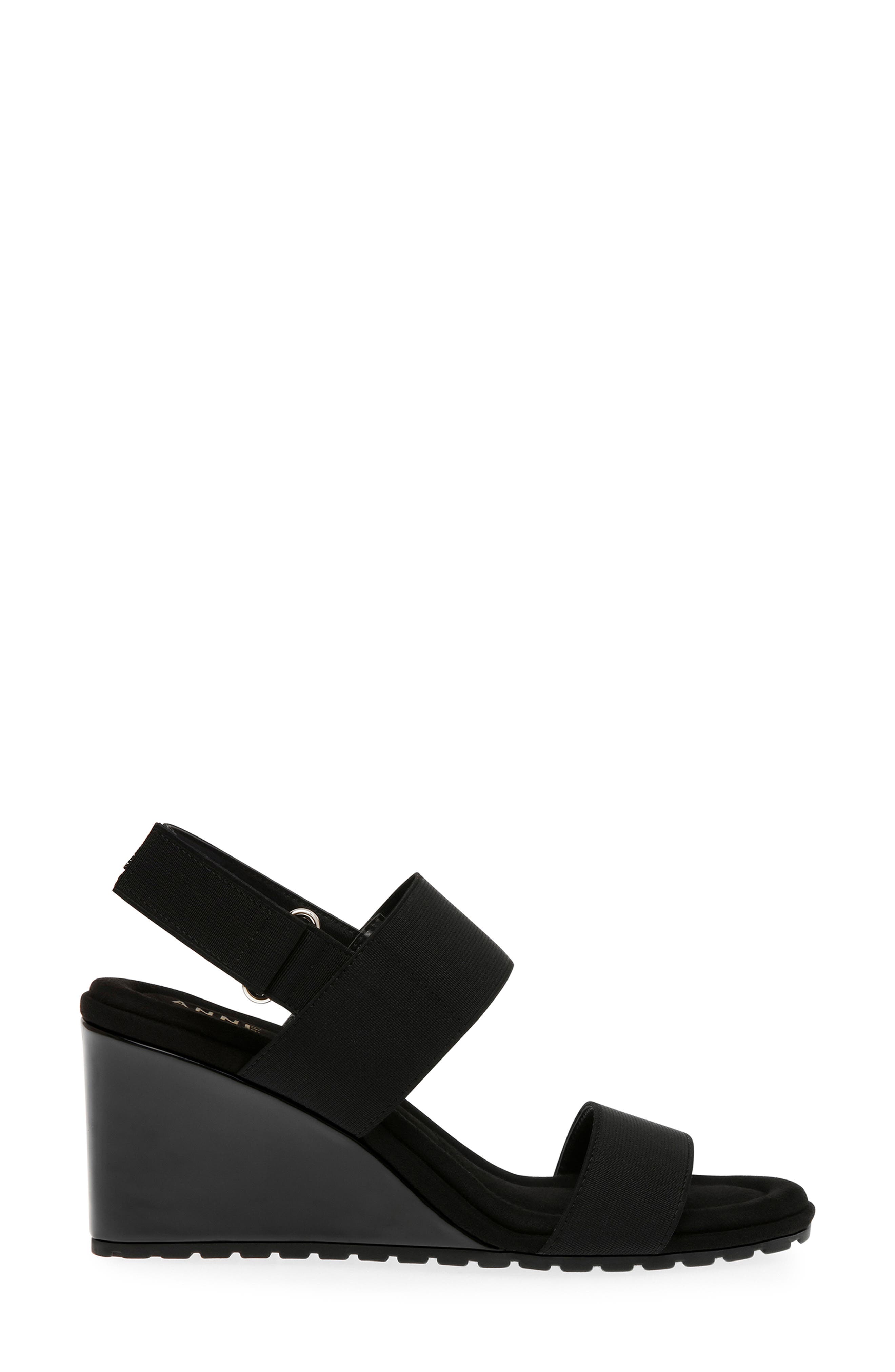 Anne Klein Sly Wedge Sandal, Alternate, color, 