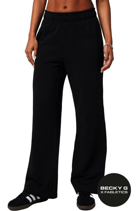 Women's Year Round Terry Wide Leg Sweatpant