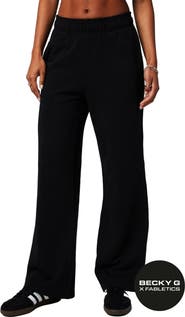 Fabletics Women's Year Round Terry Wide Leg Sweatpant