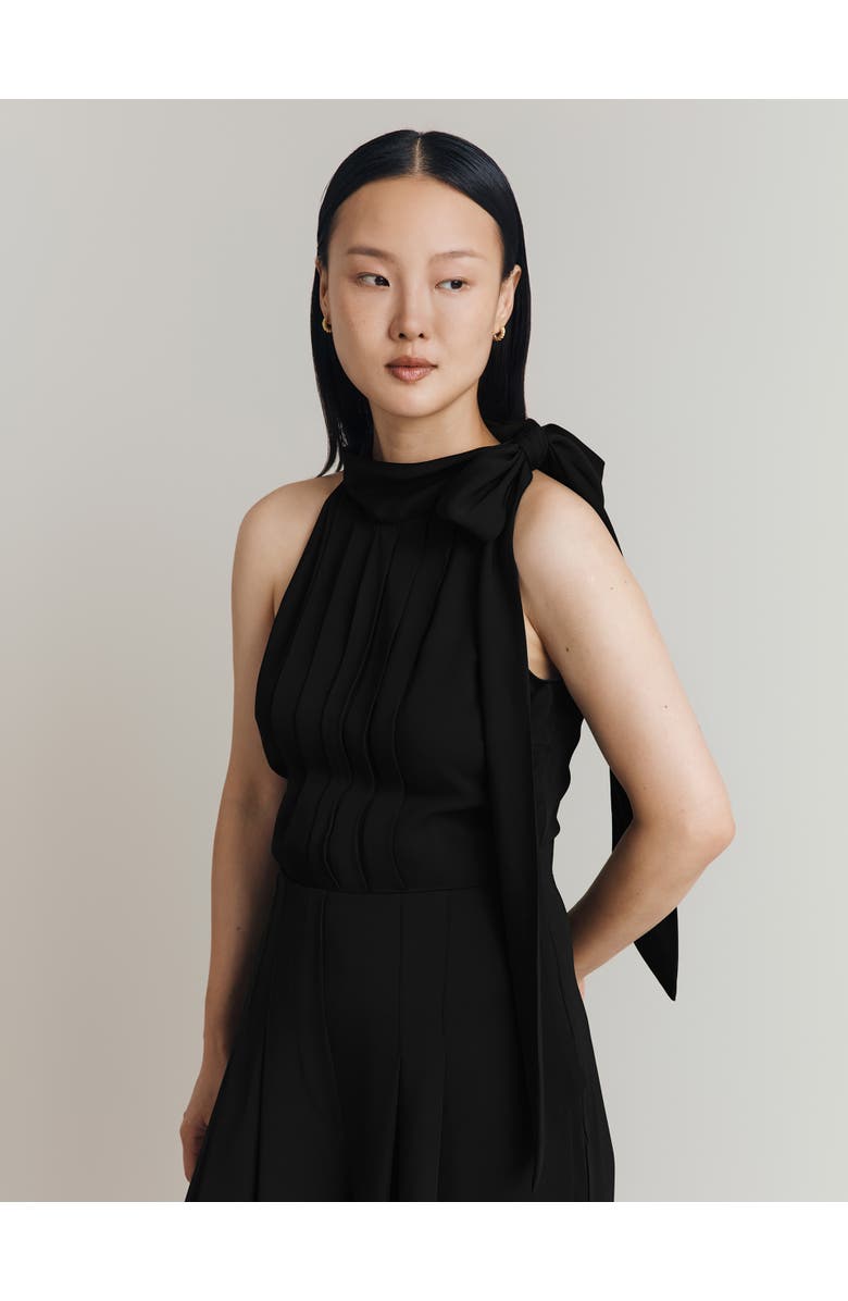 Ghost London Myla Crepe Halter Neck Jumpsuit, Alternate, color, Black