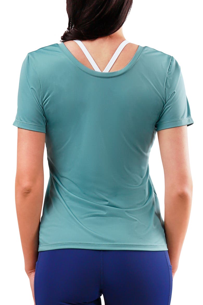 Short Sleeve Reverse Neck Tee, Alternate, color, River