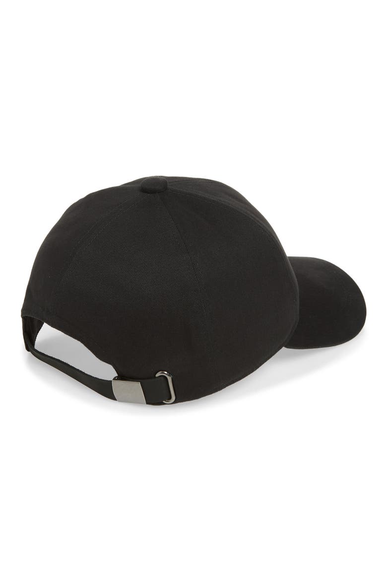 Brushed Cotton Baseball Cap, Alternate, color, BLACK
