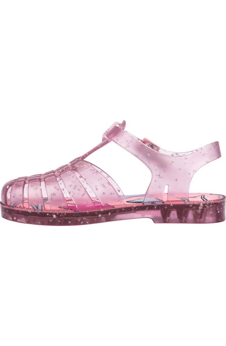 Mini Melissa Kids' Possession Metallic Jelly Sandal, Alternate, color, Glitter Pink