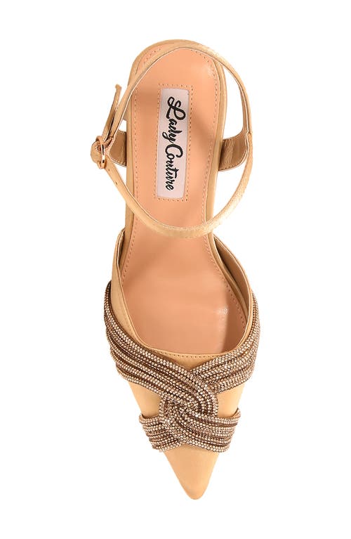 Lady Couture Fay Heeled Sandal In Gold