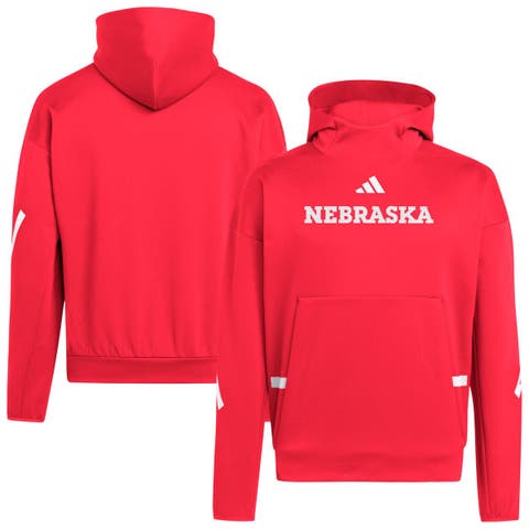 Men's adidas Scarlet Nebraska Huskers Z.N.E. Pullover Hoodie