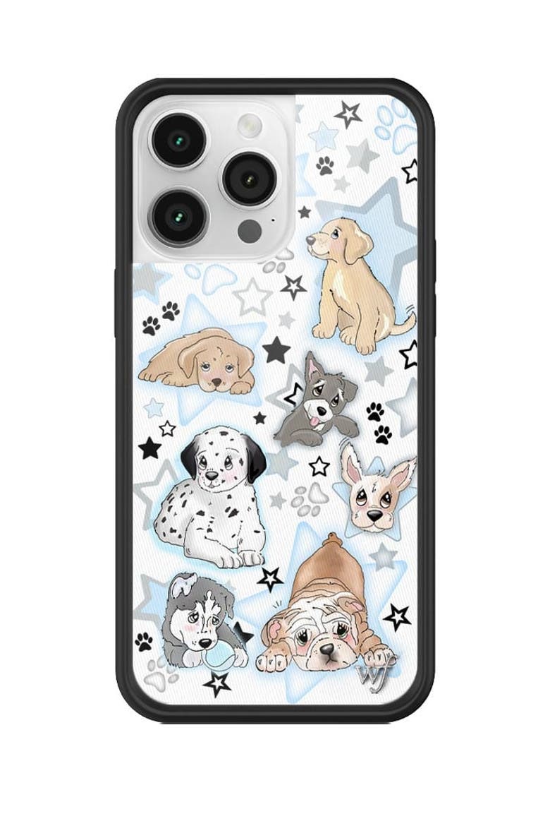 Puppy Party iPhone Case, Alternate, color, Blue