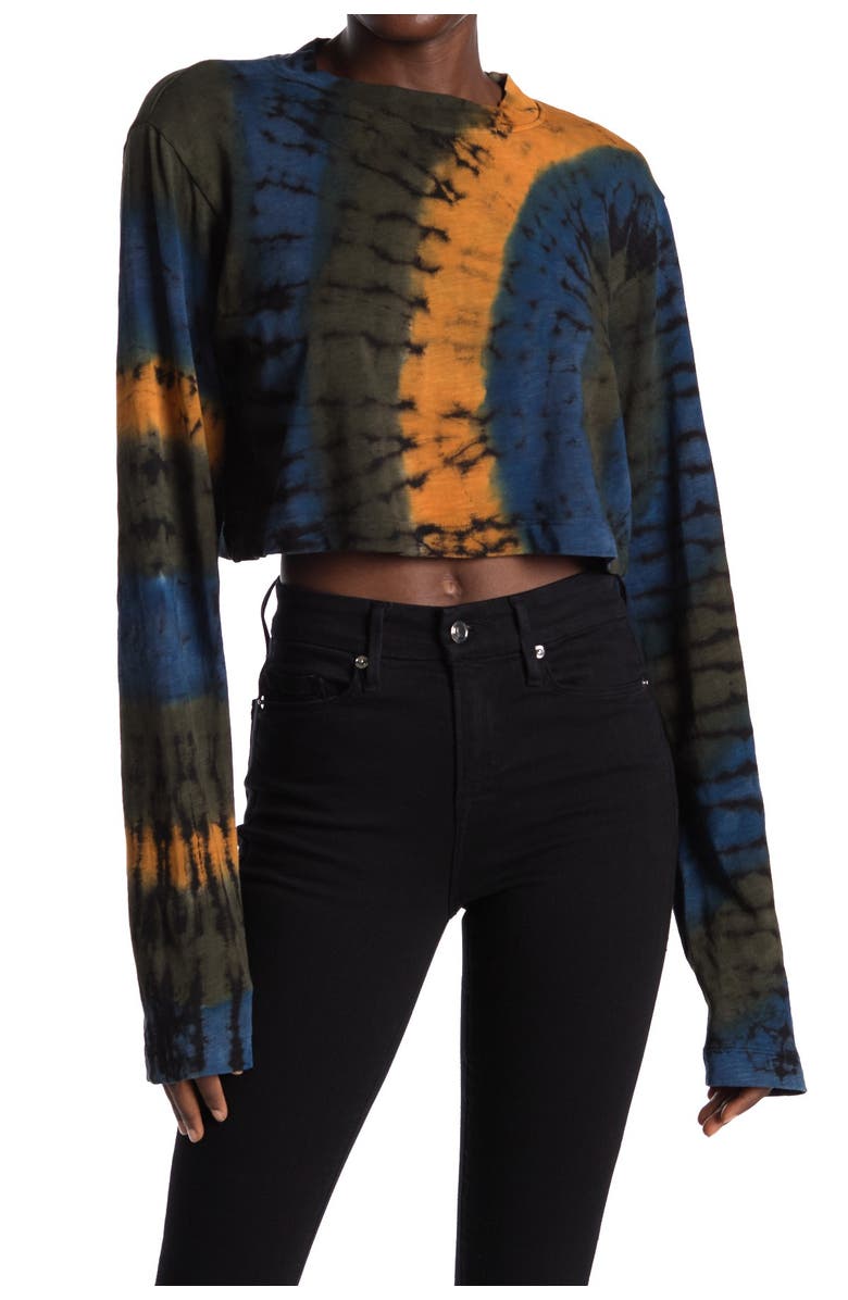 COTTON CITIZEN Tokyo Tie Dye Crop Tee, Main, color, 