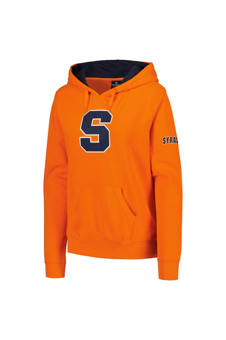 Women's Colosseum  Orange Syracuse Orange Big Logo Pullover Hoodie, Alternate, color, Orange