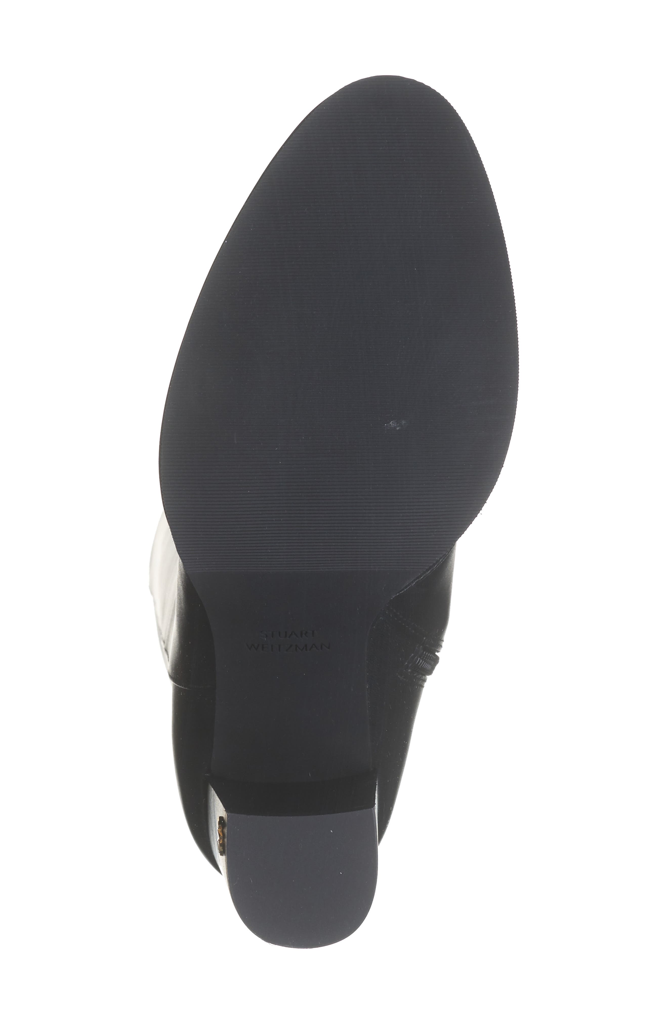 Stuart Weitzman Ryland Tall Leather Boot, Alternate, color, Black