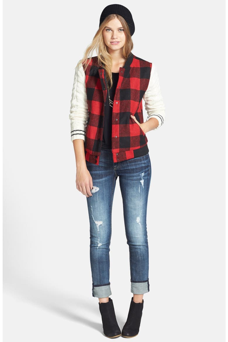 'Thompson Tomboy' Crop Jeans, Alternate, color, MEDIUM WASH