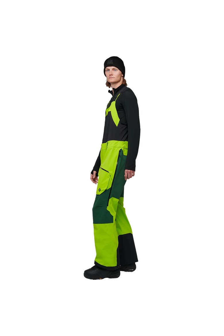 Recon Pro Stretch Bib Pant - Men's, Alternate, color, Lime Green/Mountain Forest