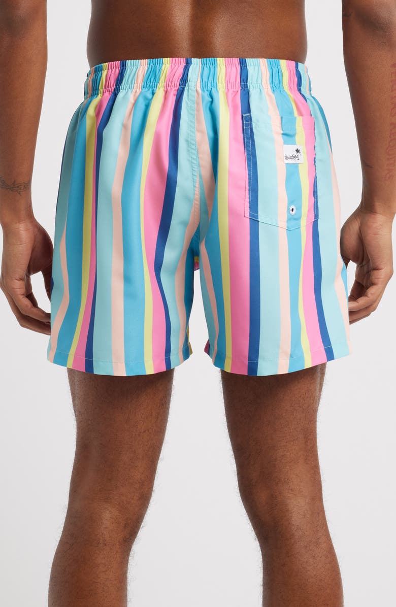 Boardies Cake Stripe Mid Length Swim Trunks, Alternate, color, 