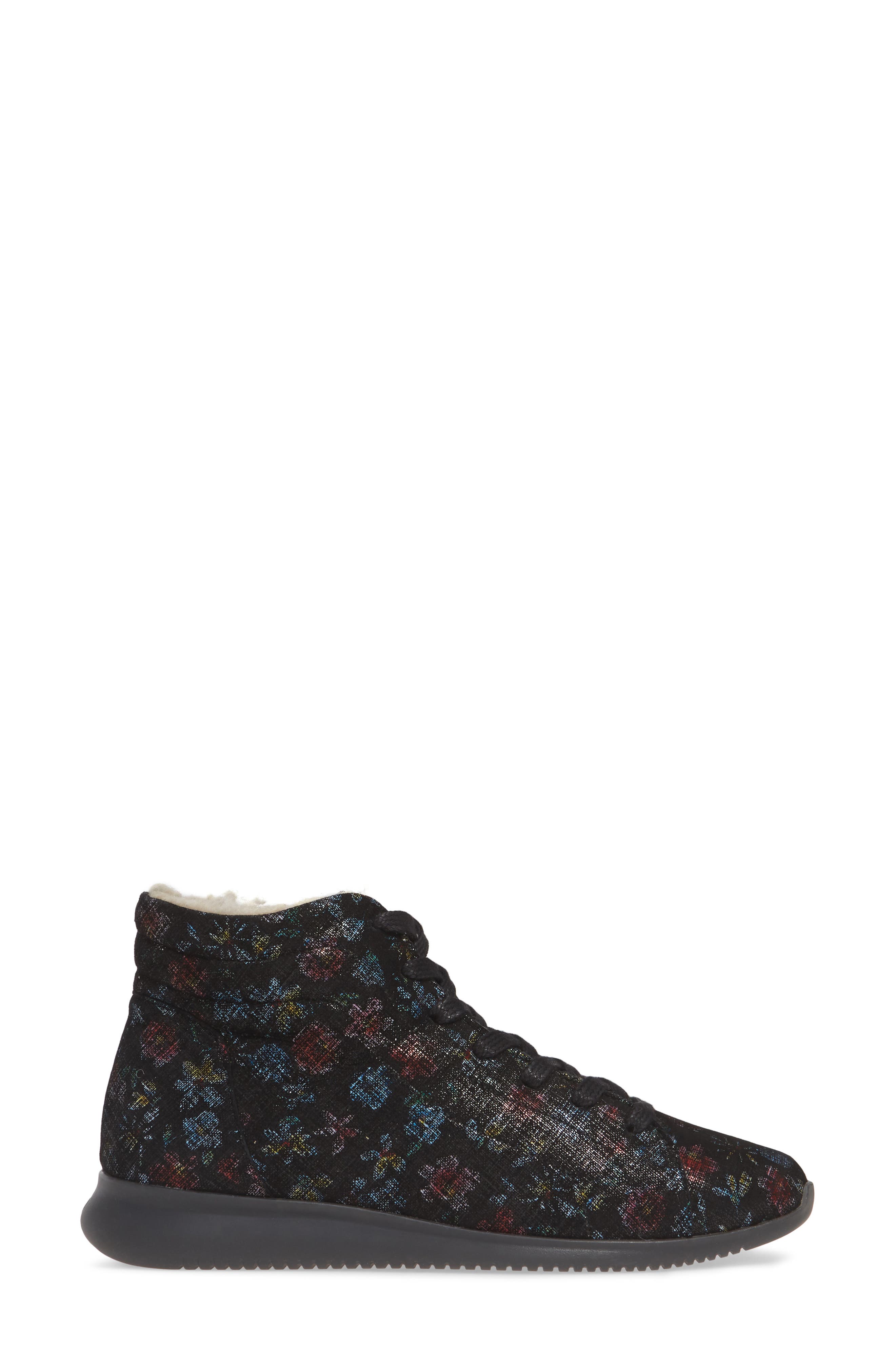 Regar Water Resistant Bootie, Alternate, color, NIGHT FLOWERS LEATHER