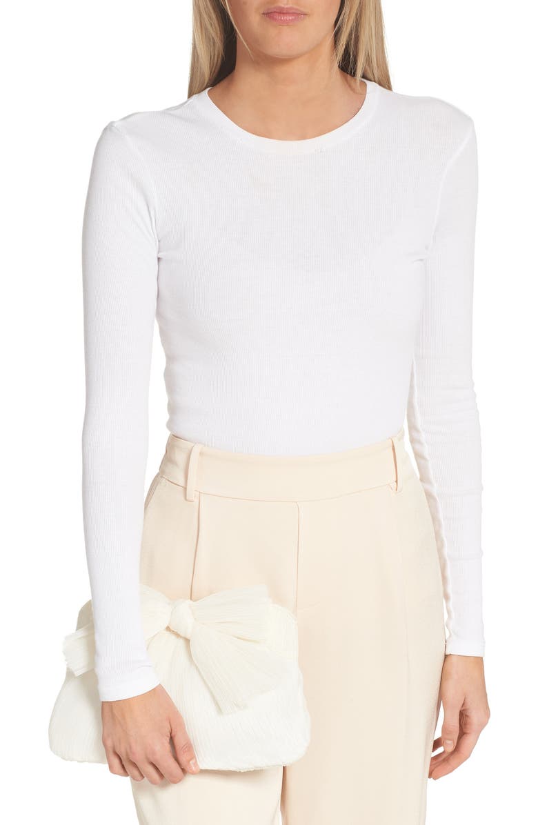 Loeffler Randall Rayne Plissé Clutch, Alternate, color, Pearl