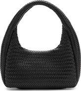 MANGO Braided Faux Leather Shoulder Bag