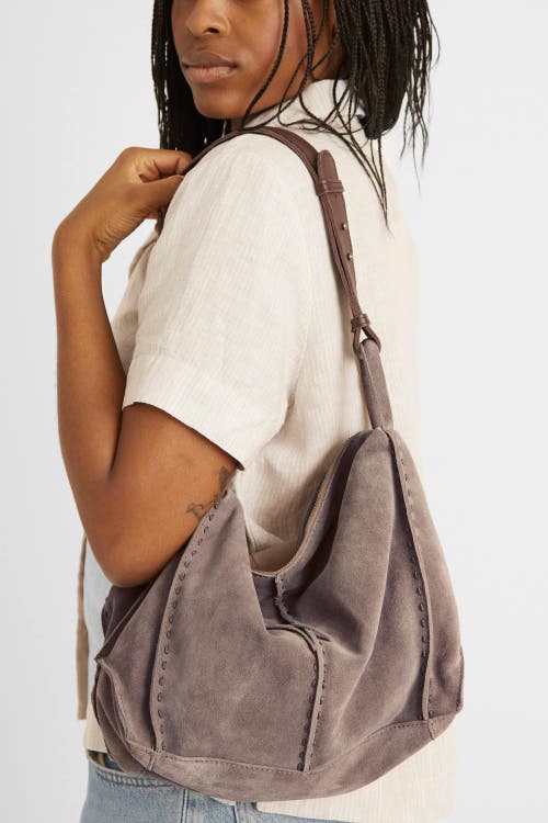 The Sak Los Feliz Hobo Leather Bag In Purple