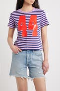 Daydreamer 44 Stripe Crop Graphic T-Shirt