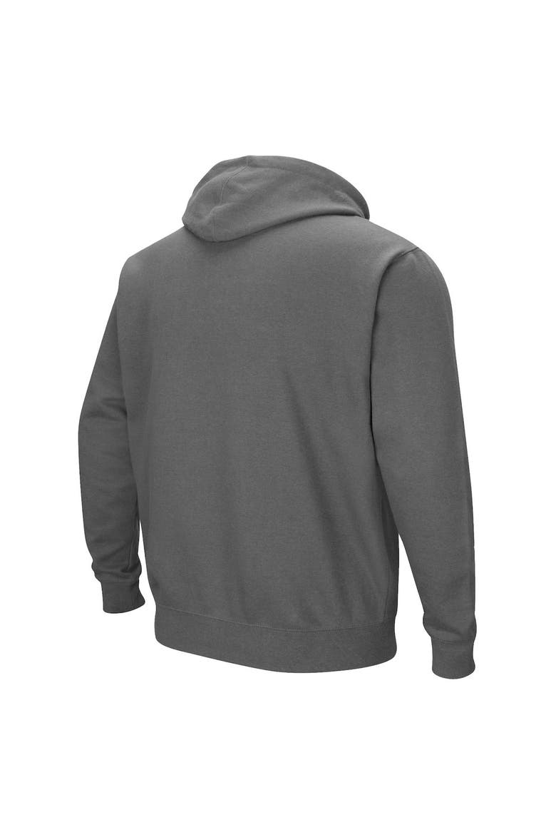 Men's Colosseum Charcoal Ohio State Buckeyes Arch & Logo 3.0 Pullover Hoodie, Alternate, color, Charcoal