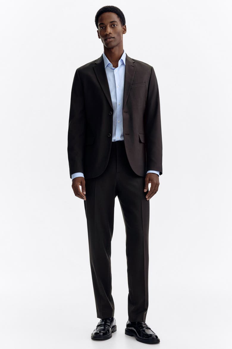 Slim Fit Jacket, Alternate, color, Dark brown