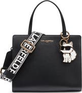 KARL LAGERFELD PARIS Maybelle Satchel with Choupette Hang Off