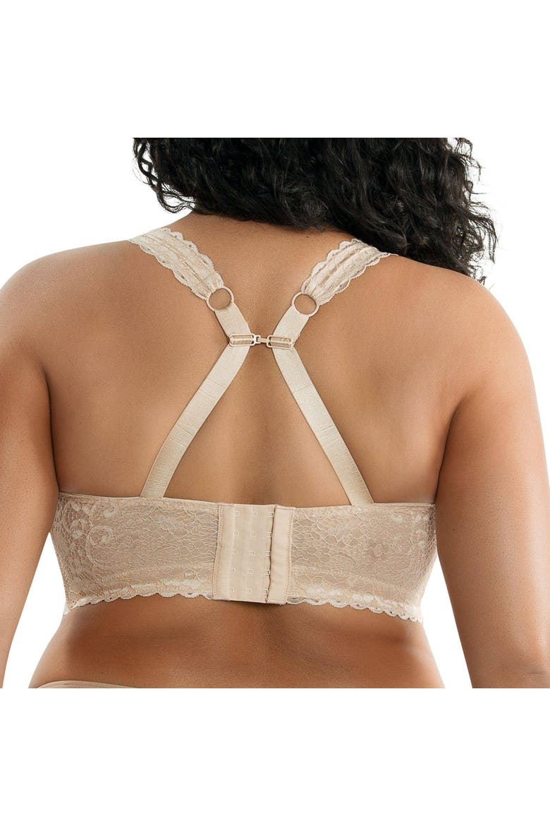 Adriana Wire-Free Lace Bralette, Alternate, color, Bare