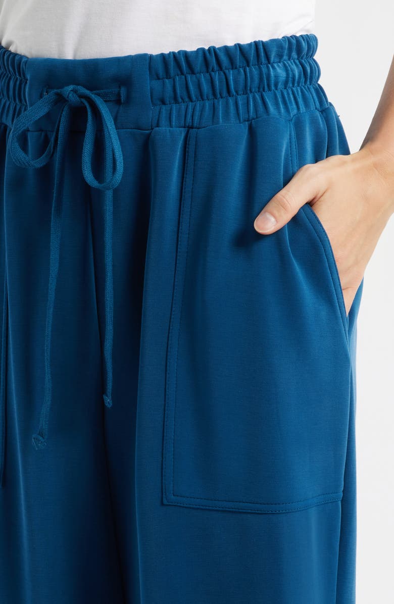 CITY BLUES Crop Drawstring Pants, Alternate, color, Blue Opal