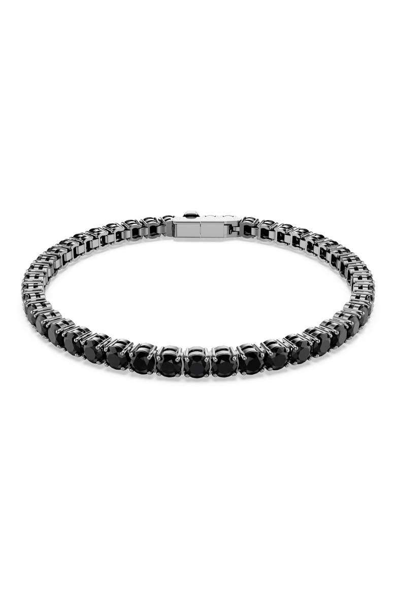 Matrix Tennis Bracelet, Main, color, BLACK