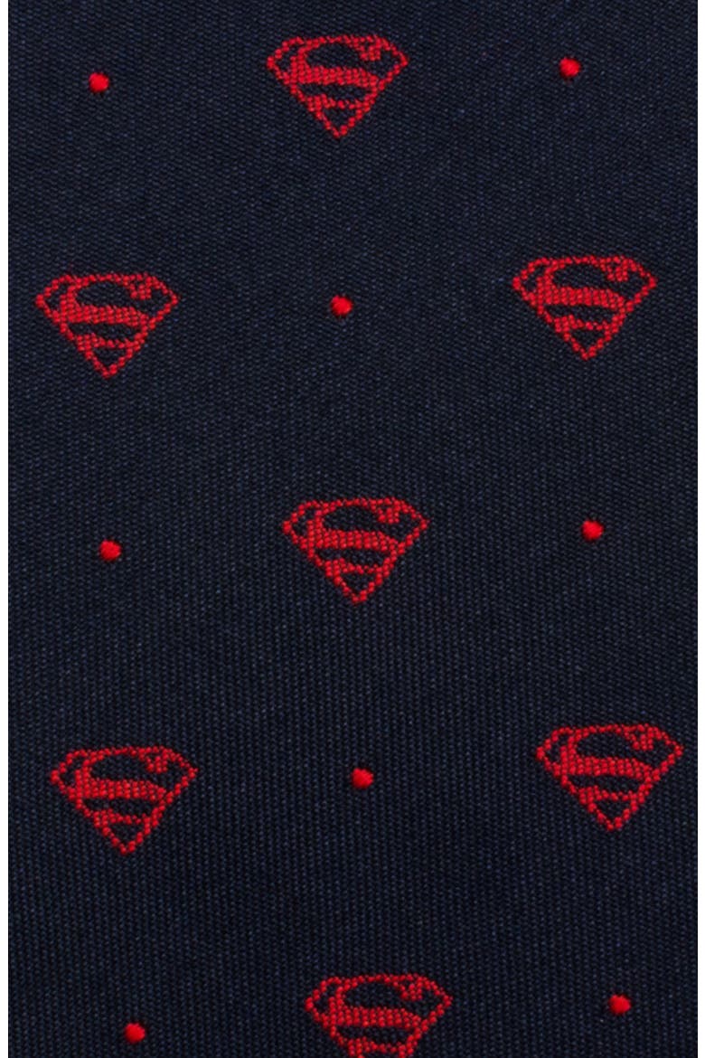 'Superman' Silk Tie, Alternate, color, BLUE