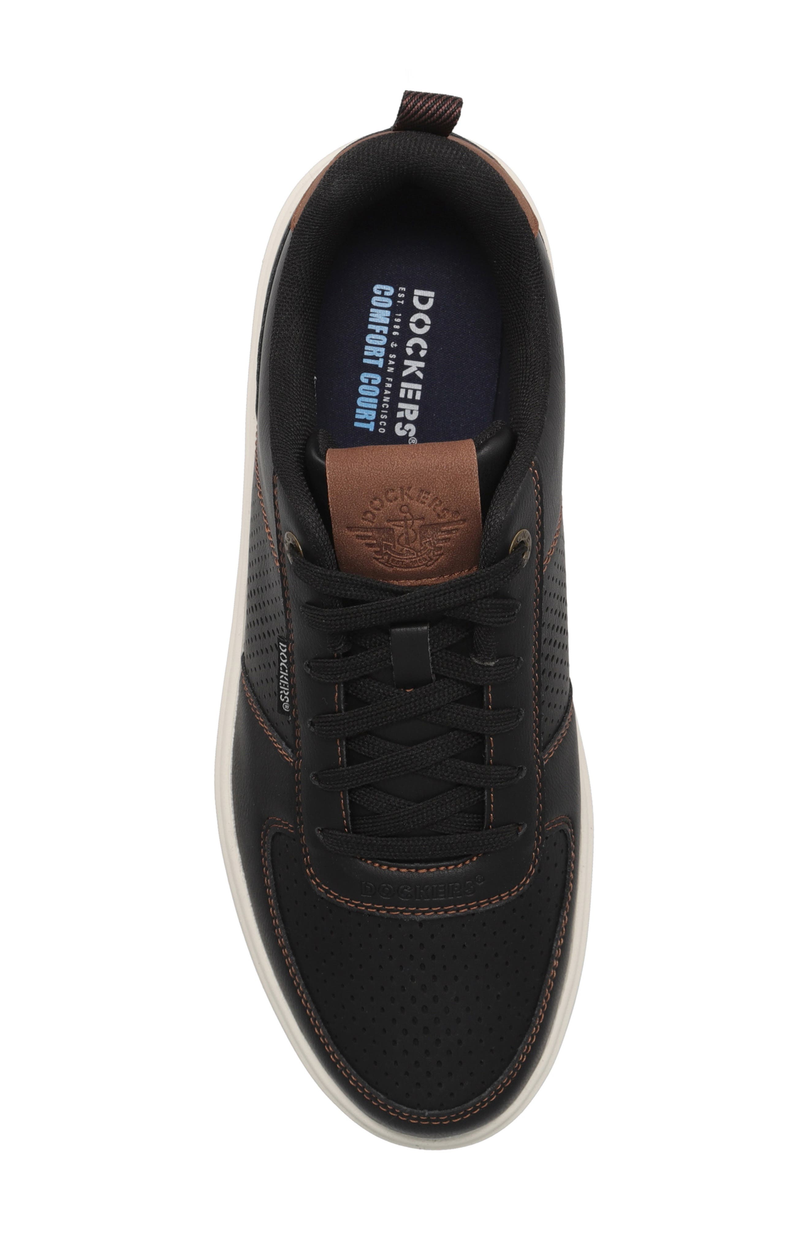 Dockers<sup>®</sup> Overtime Laser Sneaker - Wide Width Available, Alternate, color, Black/ British Tan
