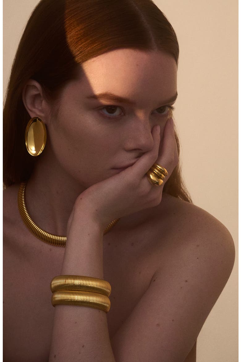 Ophidia Set of 2 Bracelets, Alternate, color, GOLD