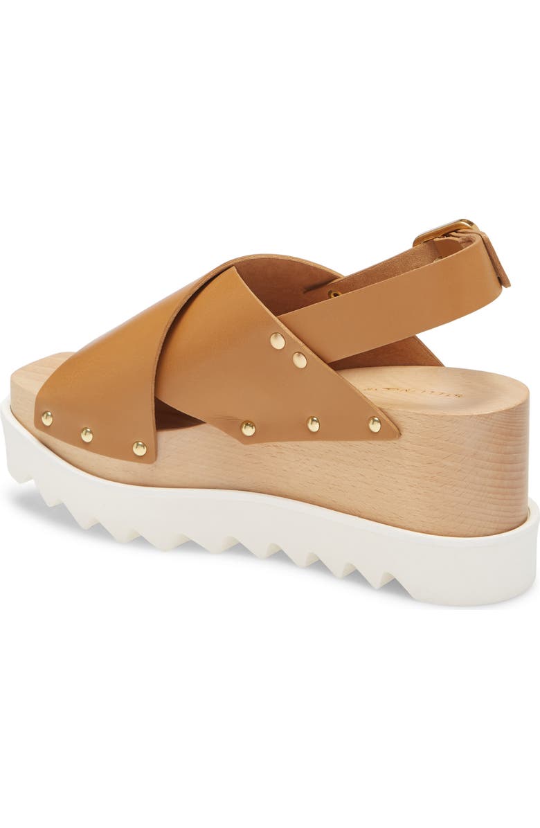 Stella McCartney Cross Strap Platform Sandal, Alternate, color,